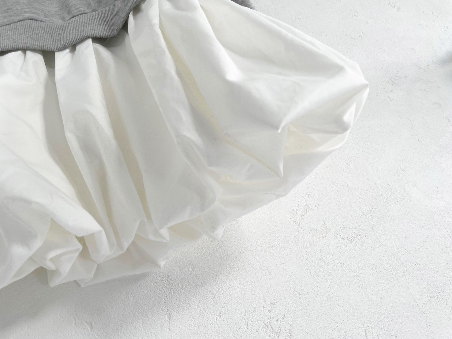 【バルーンスカート　ドッキング裏毛プルオーバー(kbm597)】メール便OK