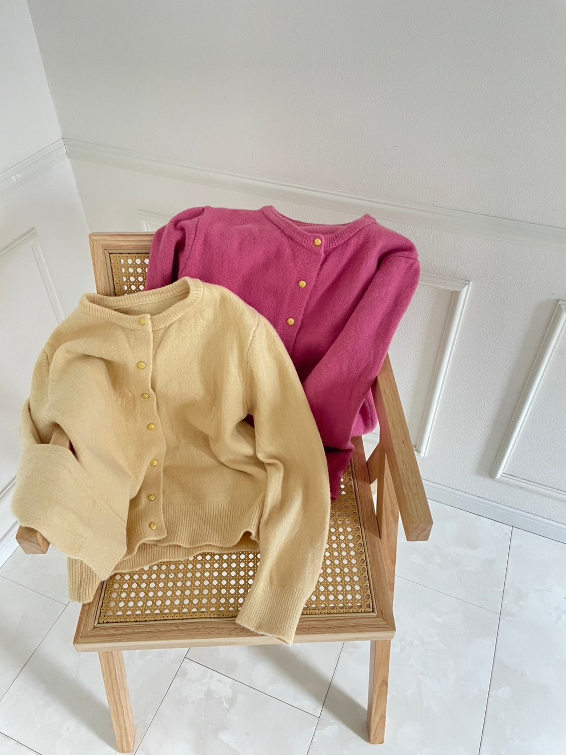 【カラーニットカーディガン(kk1001)】