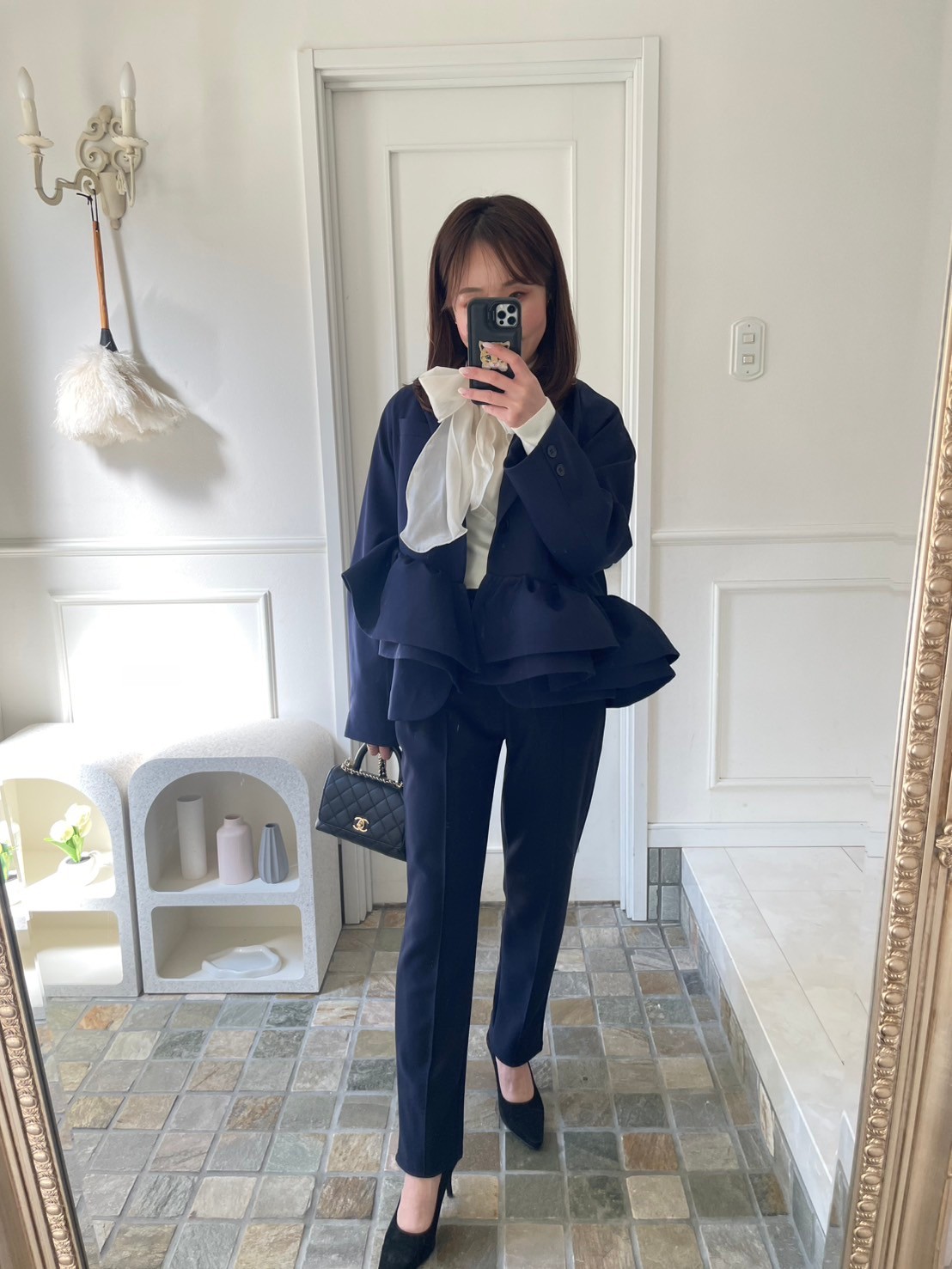 【アシンメトリー　フリルジャケット(kbm613)】メール便OK