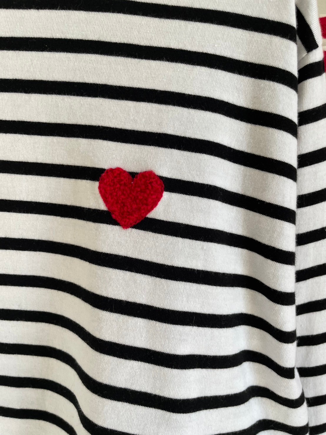 ぷくぷくハートボーダーTシャツ(myu1214)