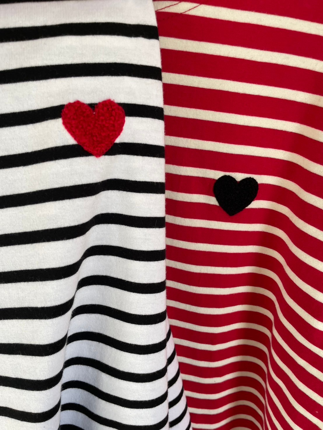 ぷくぷくハートボーダーTシャツ(myu1214)