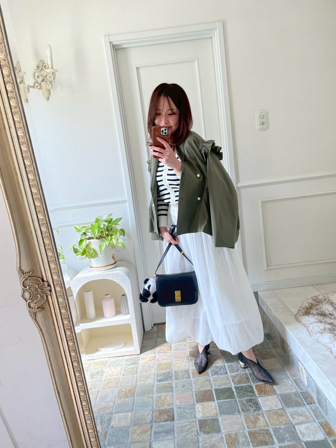 【オーガンジーバルーンスカート】