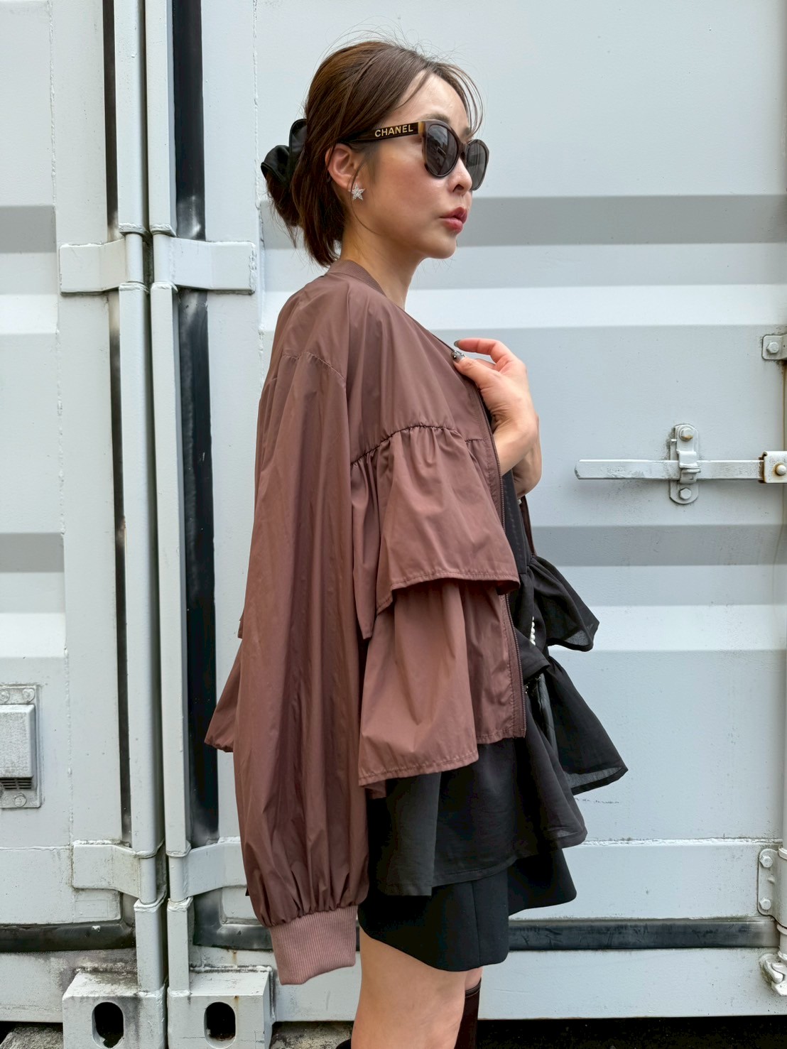 UVカット 接触冷感 軽量フリルジャケット(aj002)