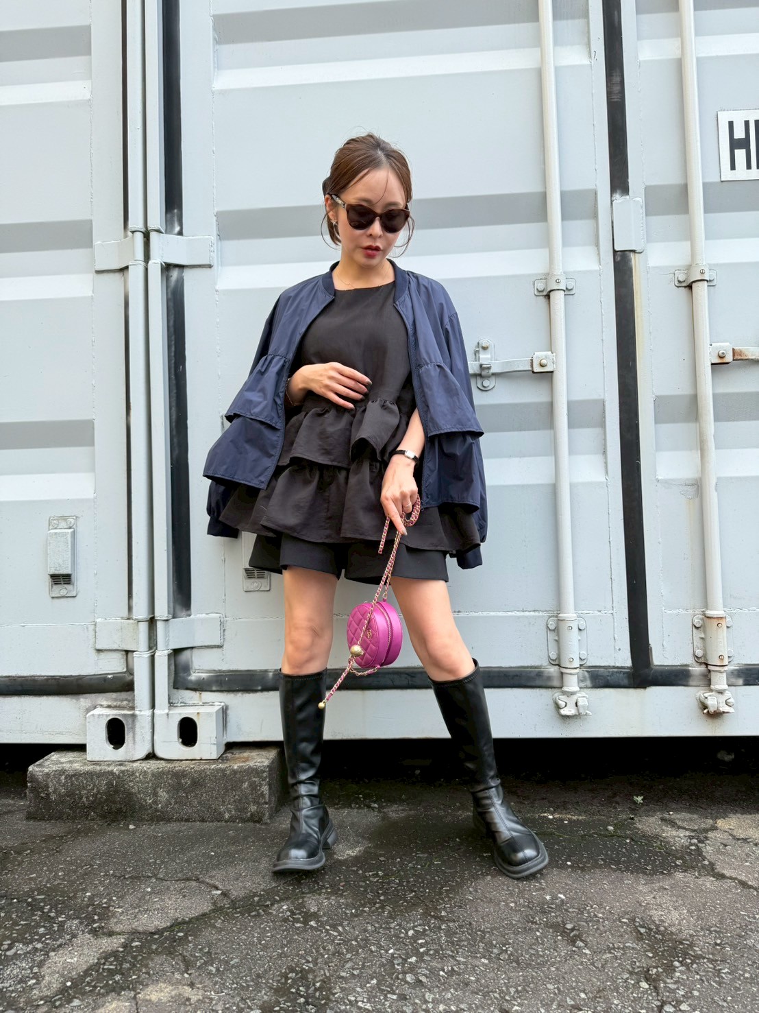 UVカット 接触冷感 軽量フリルジャケット(aj002)