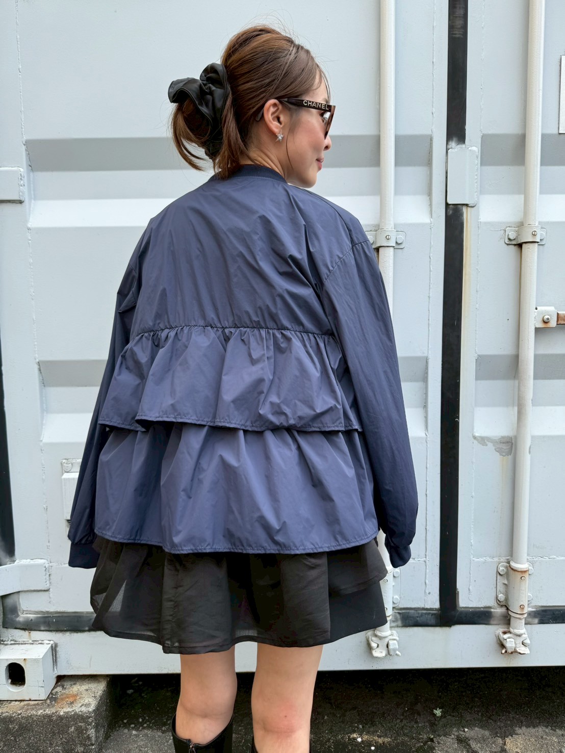 UVカット 接触冷感 軽量フリルジャケット(aj002)