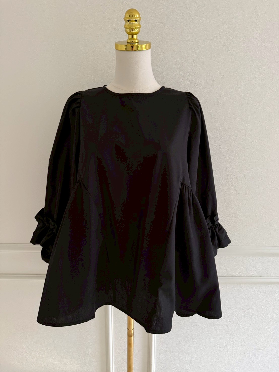 フレア切り替えチュニックブラウス(sd1020)