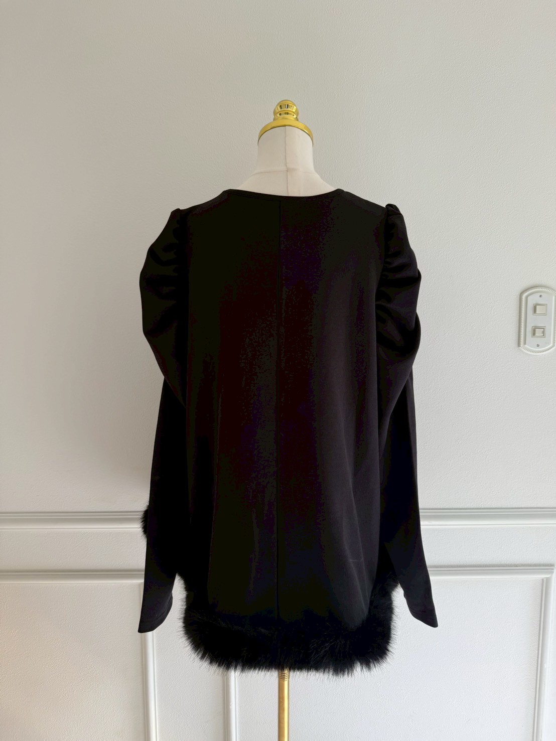 Aライン裾ファーTOPS(aj021)