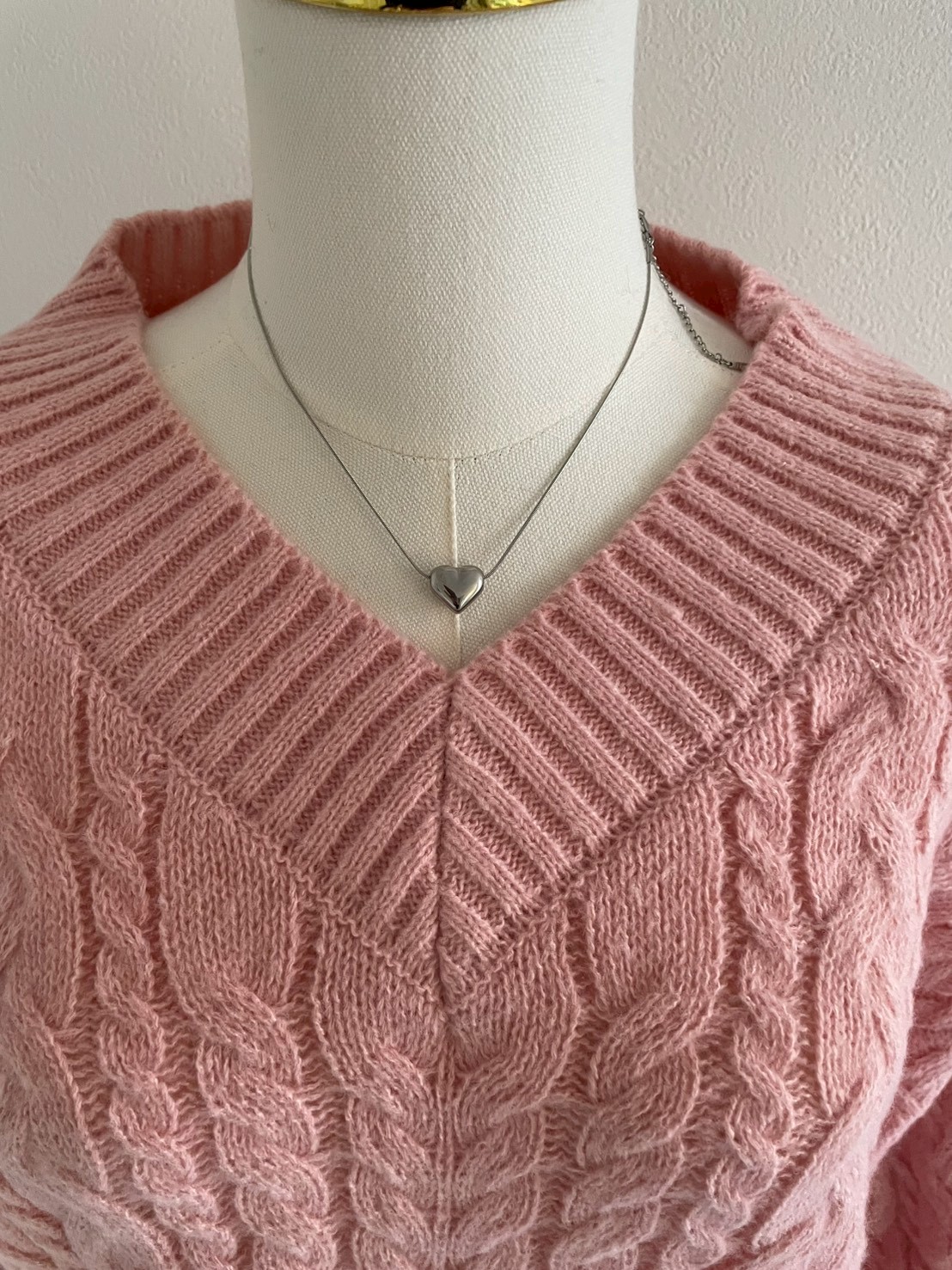 ぷっくりハート ネックレス(SZ11-16)