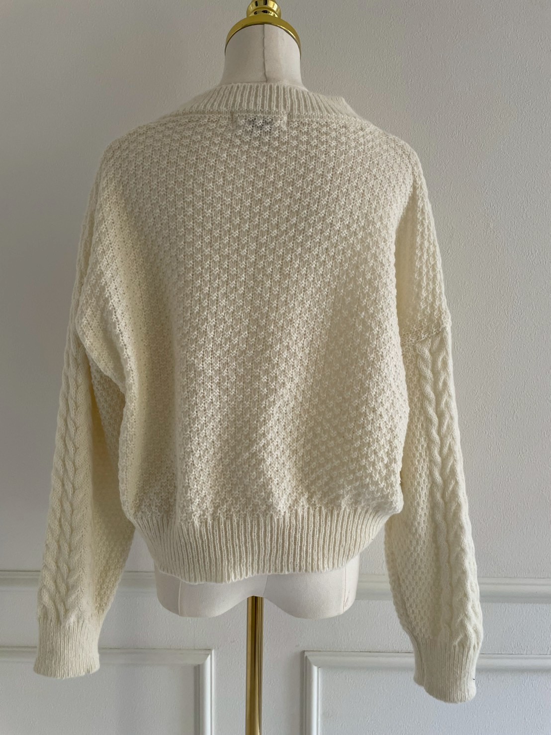 リボン ケーブルニットカーディガン(SZ11-24)