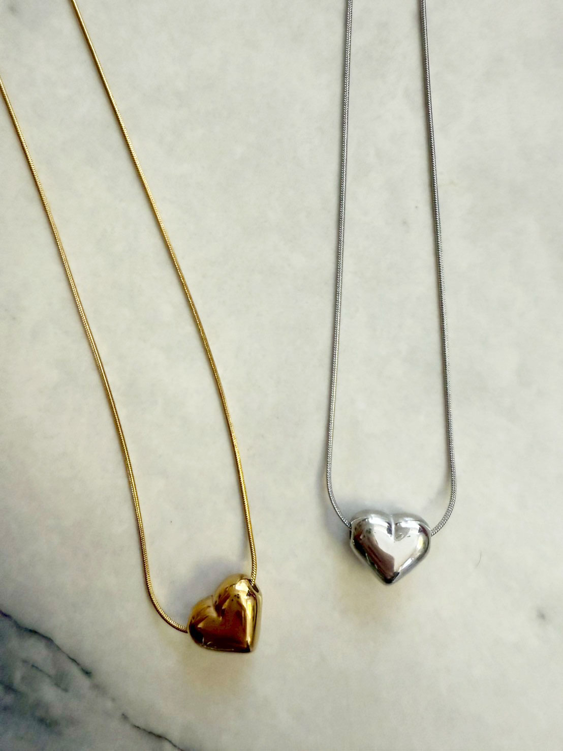 ぷっくりハート ネックレス(SZ11-16)