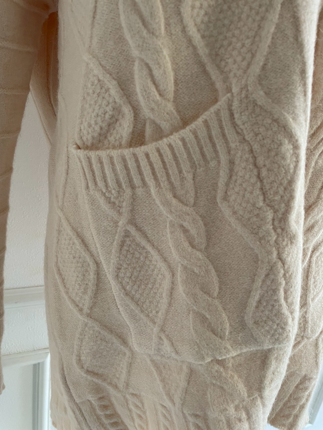 ケーブル編みオーバーニットカーディガン(SZ11-22)