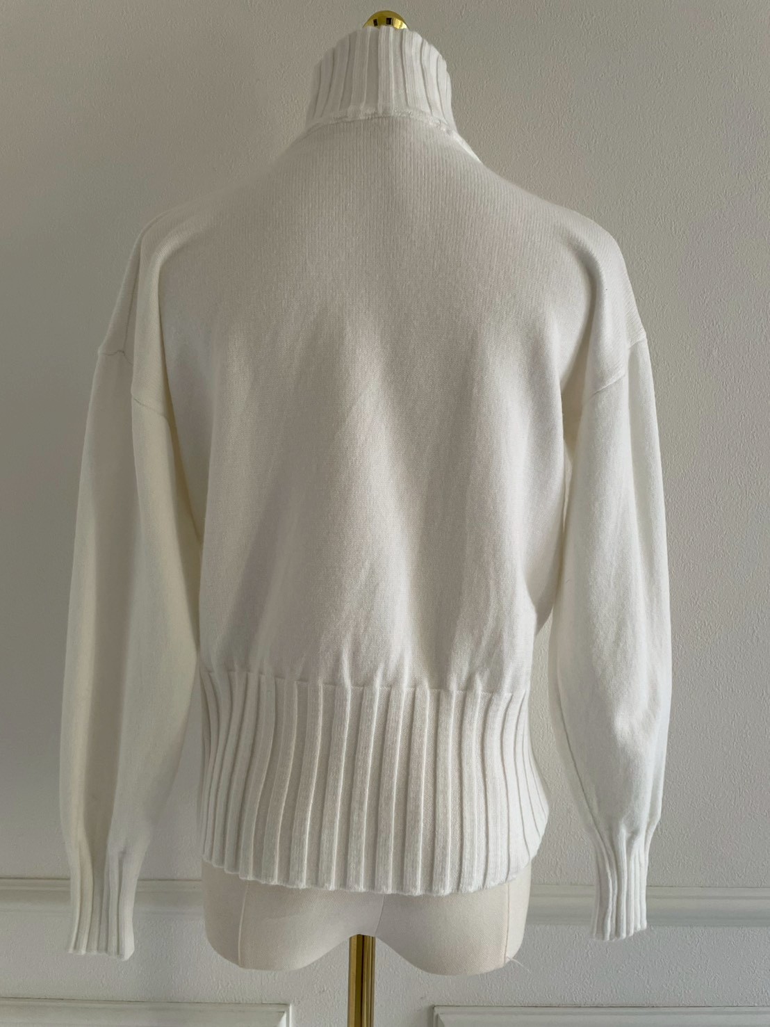 リブハイネック ニットトップス(SZ11-16)