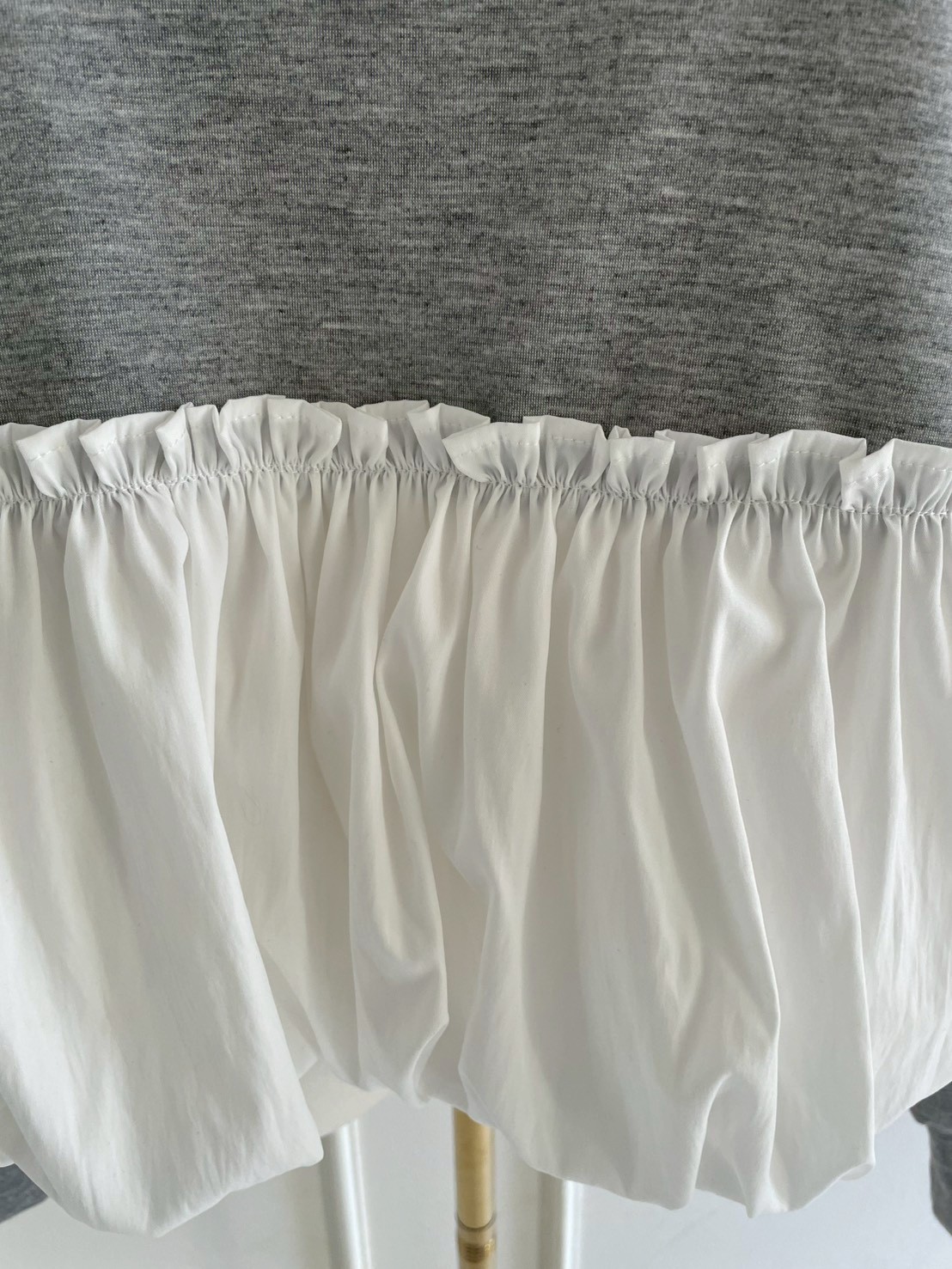 裾バルーン切替ボンディングトップス(sd7630)