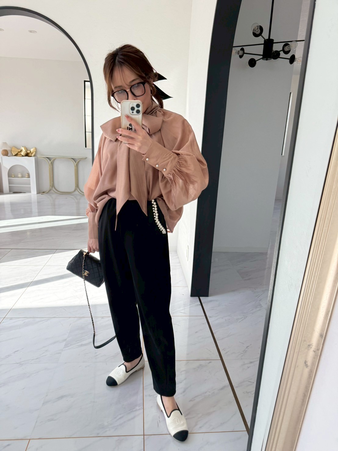 ダブルパール 美脚セミカーブパンツ(ma102)