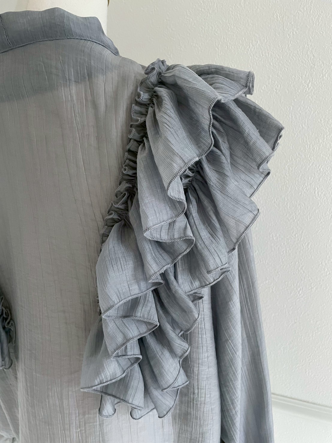 フリルリボン クラシカルブラウス(sd4630)