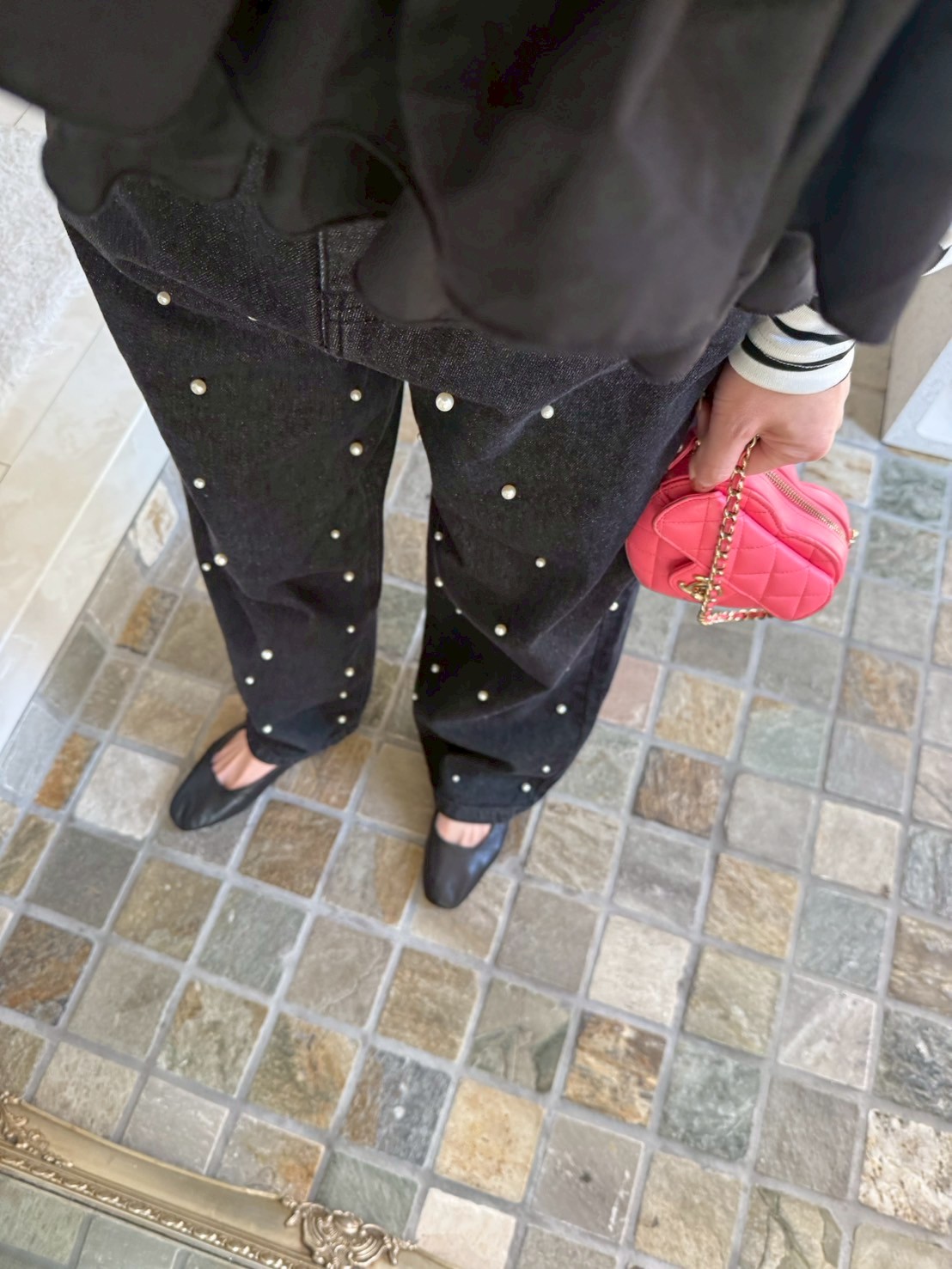 DOTパール ワイドデニムパンツ(sd73923)