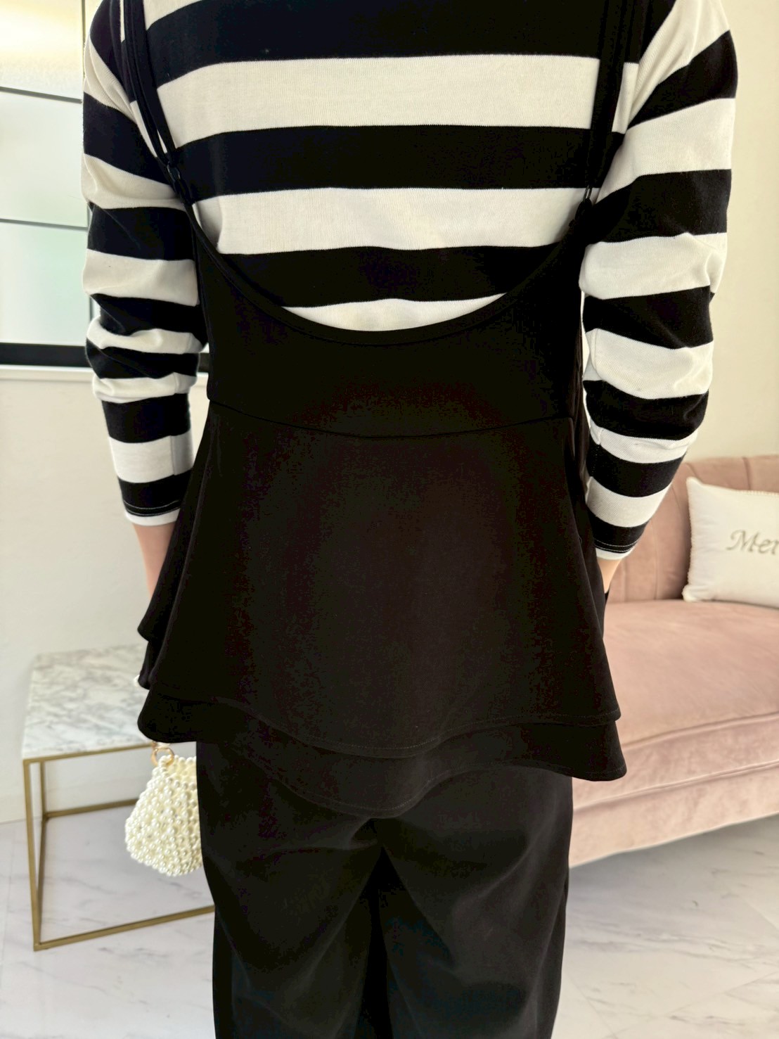 バックフリル ワイドサロペット(sd9530)