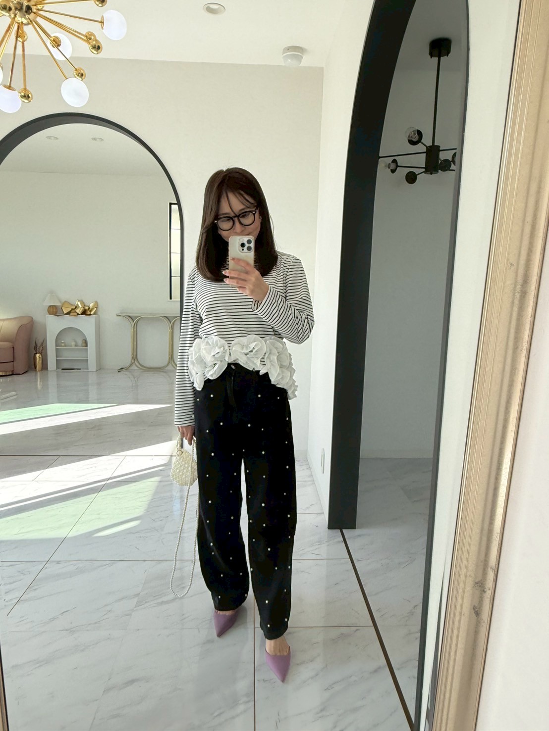 DOTパール ワイドデニムパンツ(sd73923) ♡ノベルティ対象商品♡