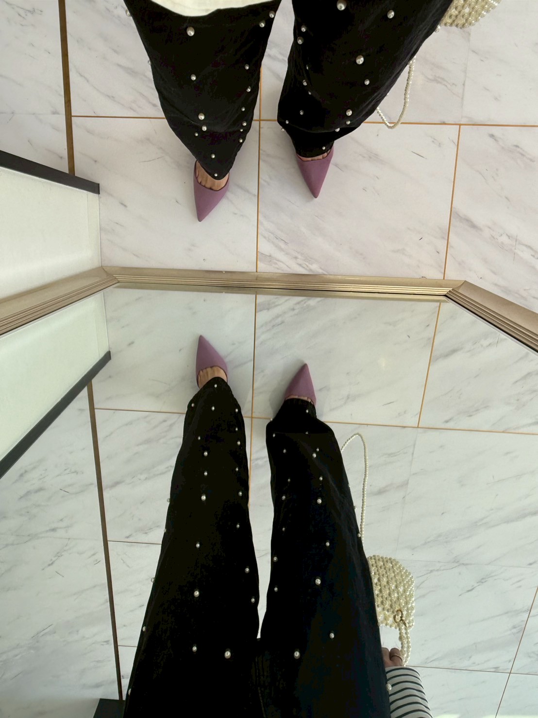 DOTパール ワイドデニムパンツ(sd73923) ♡ノベルティ対象商品♡