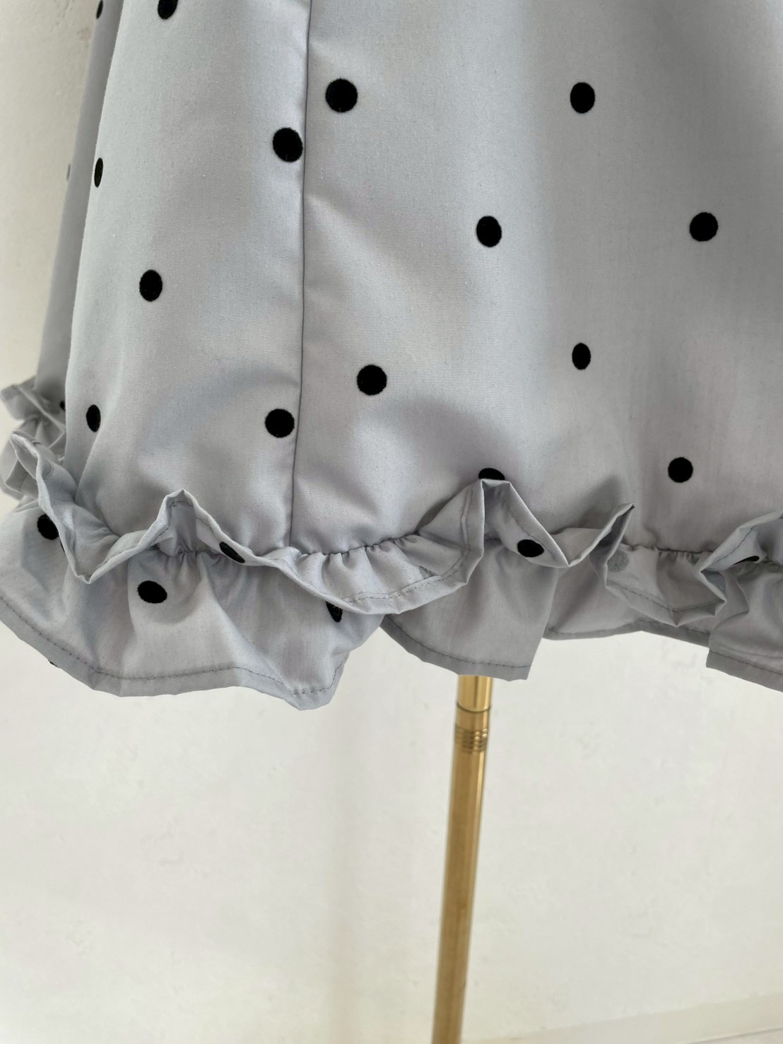 ドット裾フリルパフブラウス(sd3340)