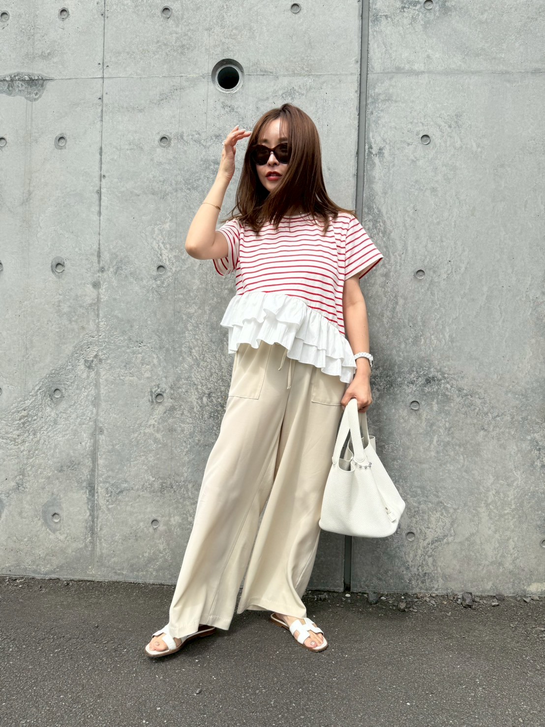 【さらっとエアリーワイドパンツ(kk2505-1-0572)】