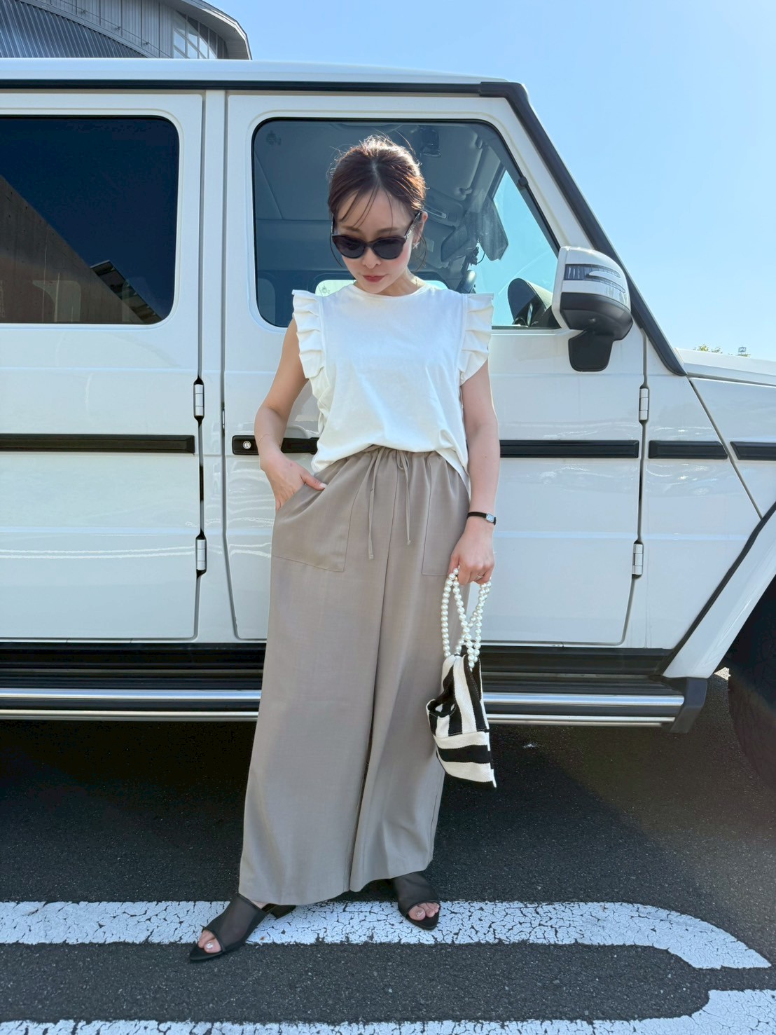 【さらっとエアリーワイドパンツ(kk2505-1-0572)】