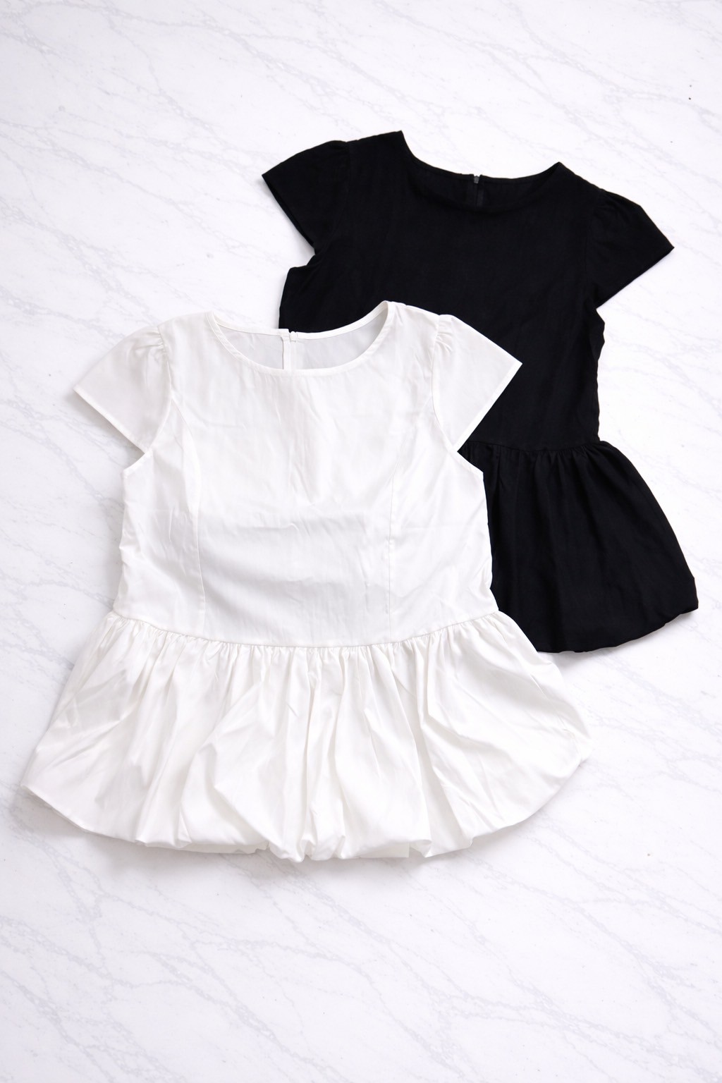 nobleバルーンペプラムブラウス(kk2604-3)