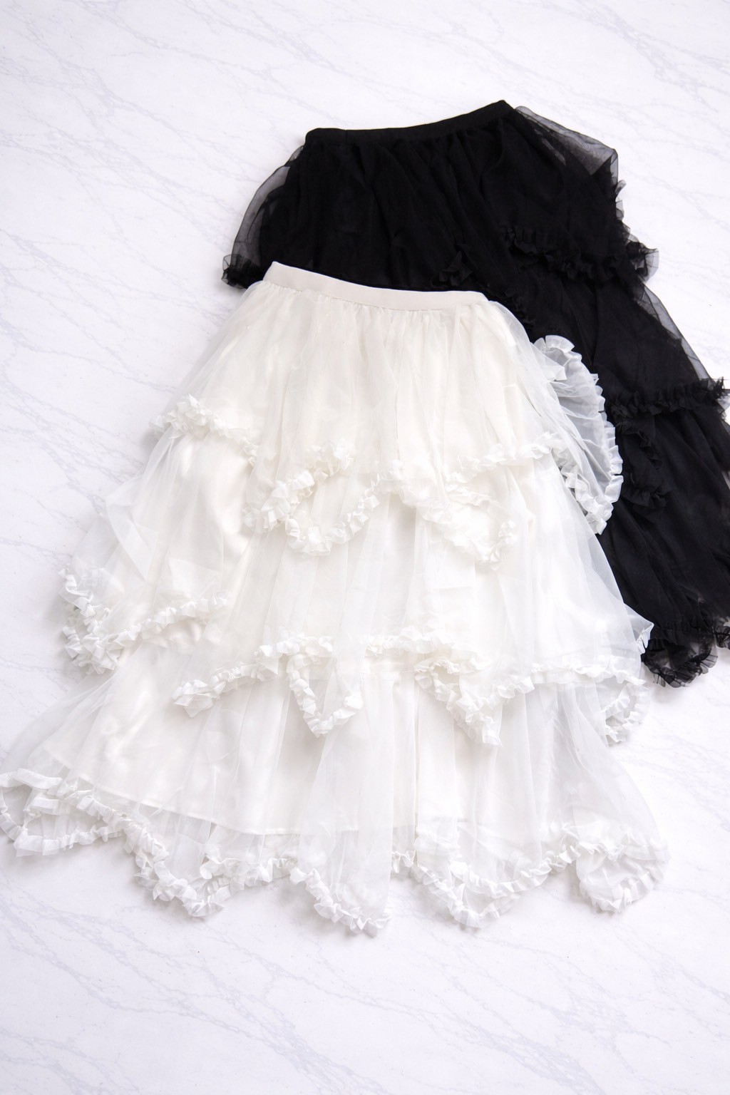 ミルフィーユチュールスカート(kk2604-13)