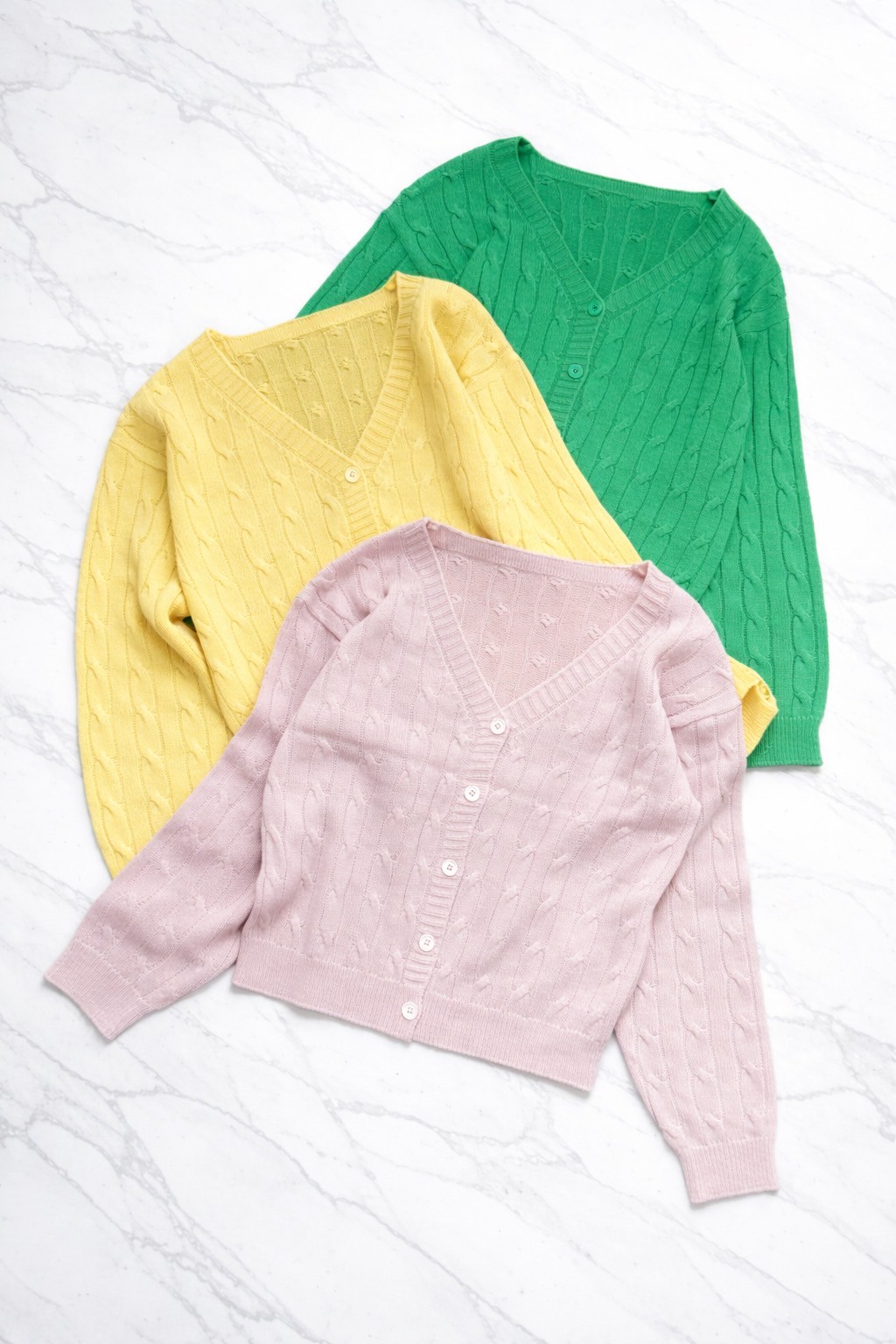 CANDYケーブル編みルーズカーデ(kk2604-7)