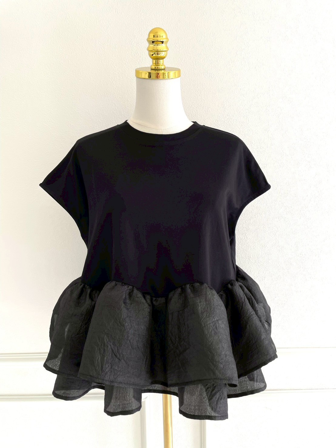 ボリュームフリルヘムTシャツ(sd5840)