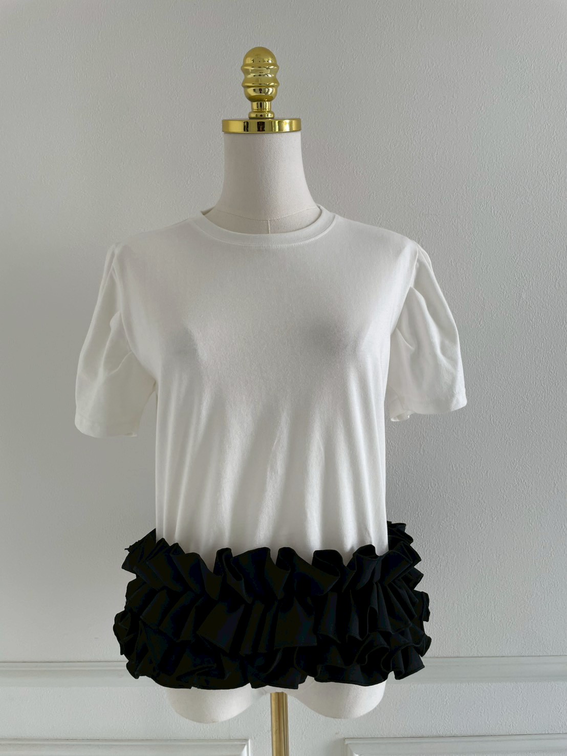 裾ダブルフリルTシャツ(sd80012)
