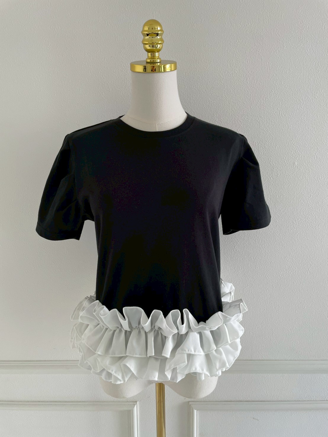 裾ダブルフリルTシャツ(sd80012)