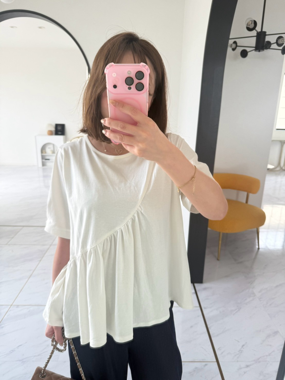 ＼3日間限定PRICE!!今だけ1,980円!!／アシンメカット ペプラムTee(sd91062) ☆ノベルティ対象商品☆