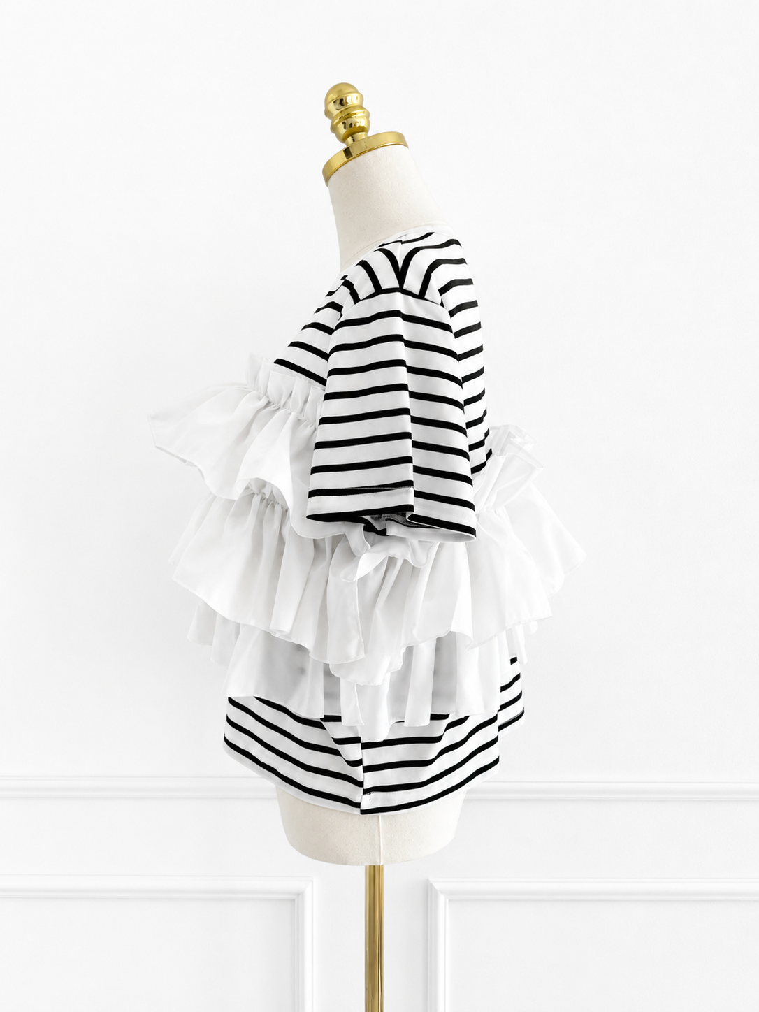 PUFF FRILL ボーダーTシャツ(im005/半袖)