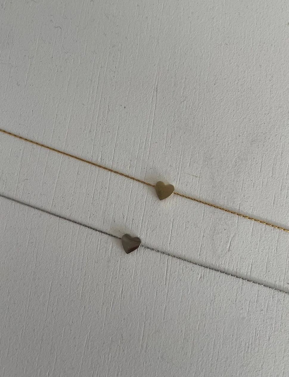 【プチハートネックレス(10-8842)(sd0077)】メール便OK