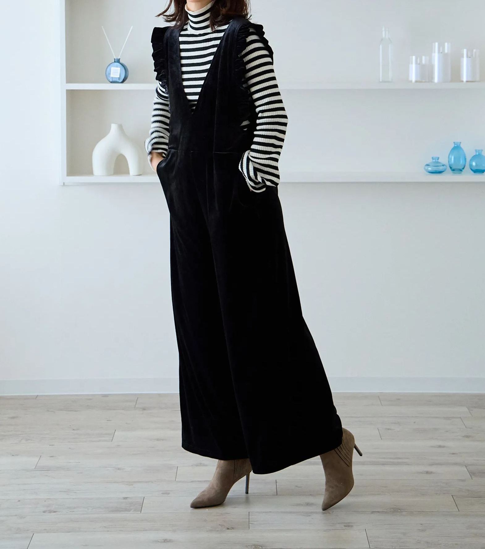 【ベロアロンパース(kbm562)】メール便OK