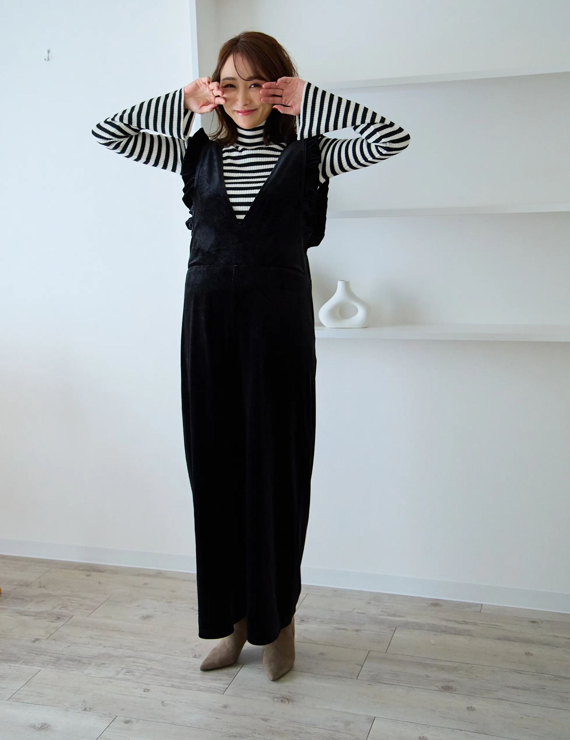 【ベロアロンパース(kbm562)】メール便OK