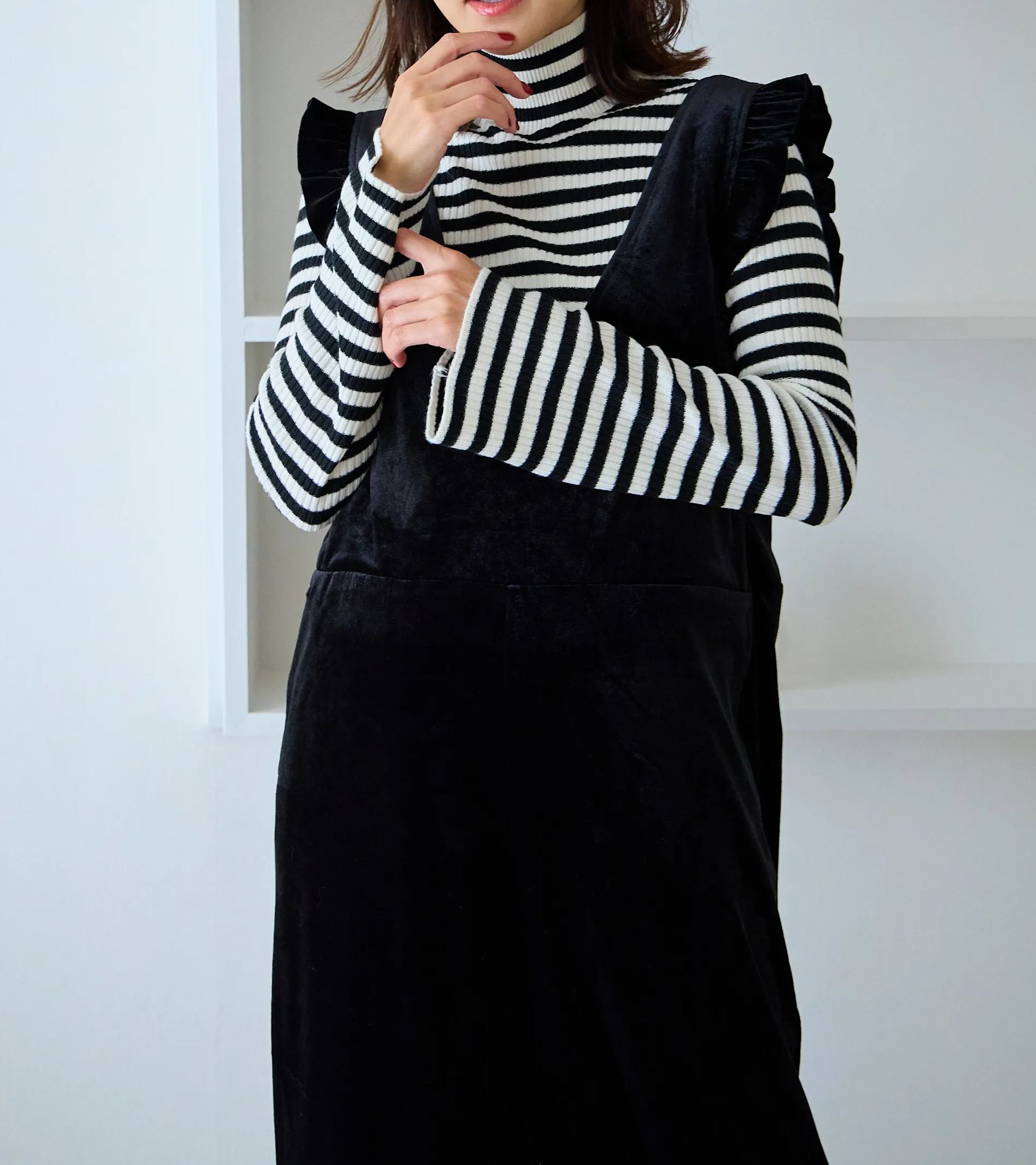 【ベロアロンパース(kbm562)】メール便OK