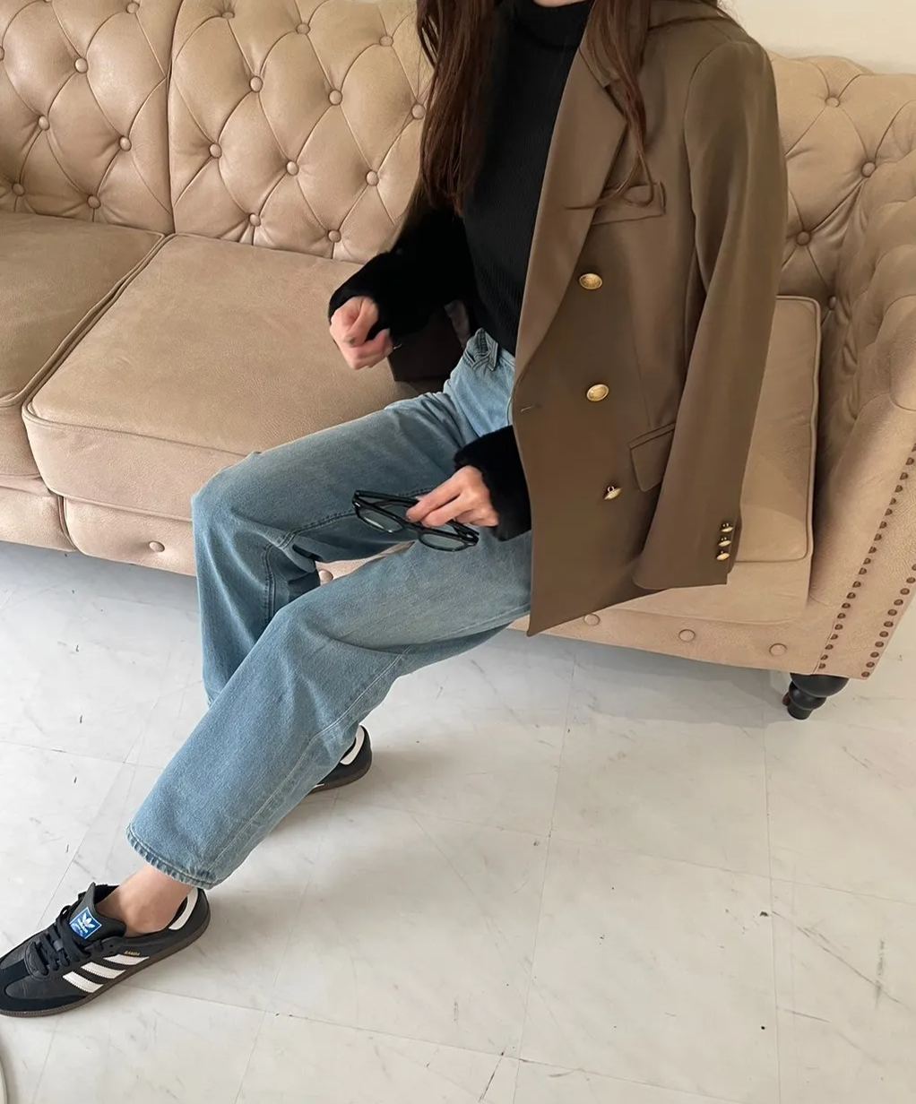 【金ボタンダブルジャケット(7-4759)(sd0079)】メール便OK