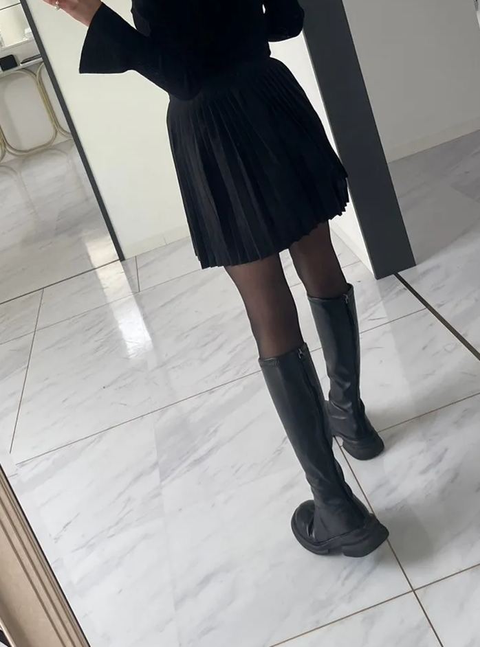 【エステルプリーツミニスカート(78198)(sd0073)】メール便OK