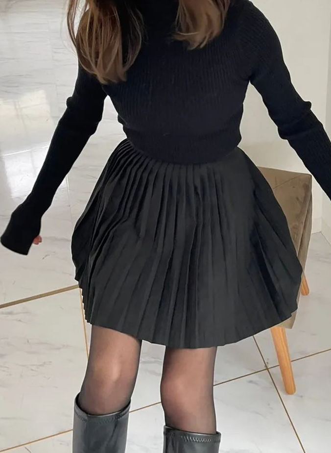 【エステルプリーツミニスカート(78198)(sd0073)】メール便OK