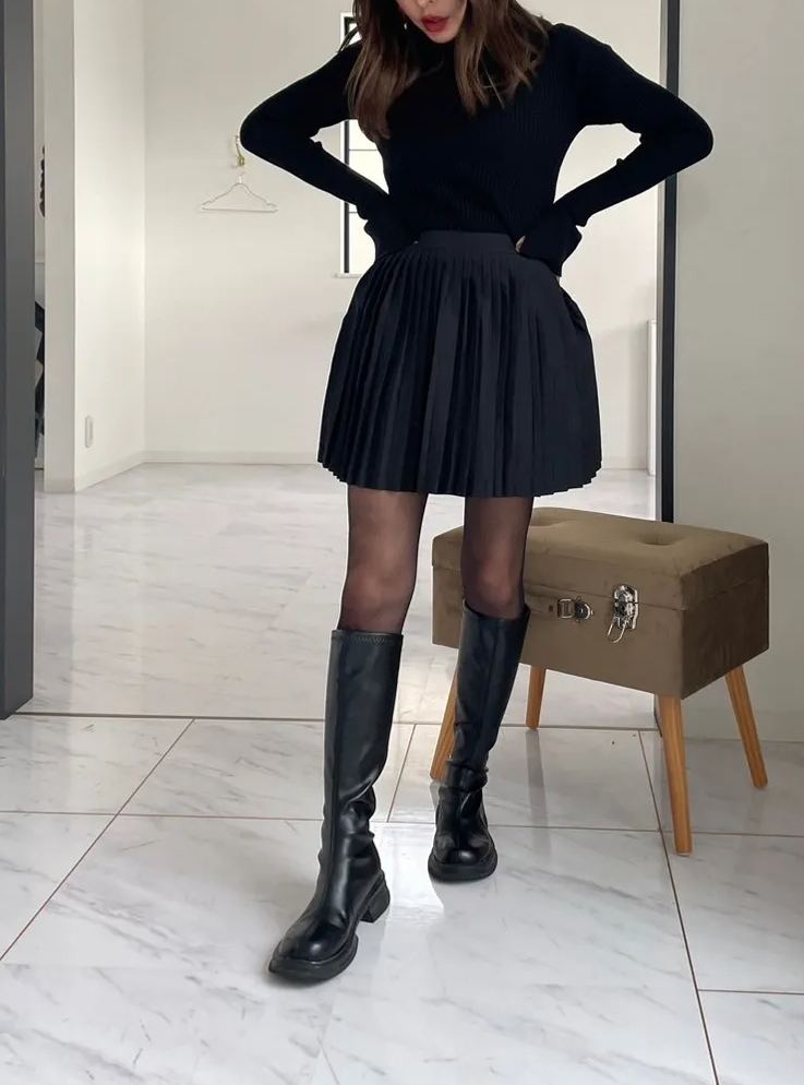 【エステルプリーツミニスカート(78198)(sd0073)】メール便OK