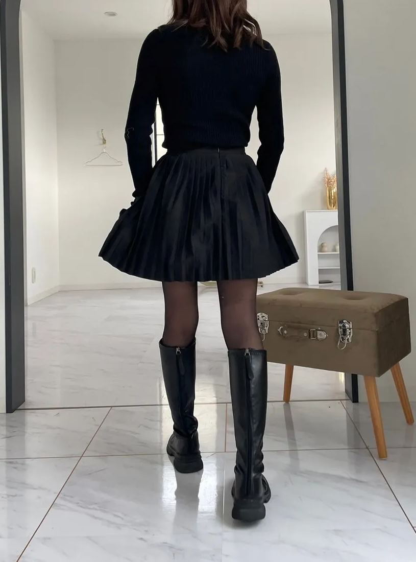 【エステルプリーツミニスカート(78198)(sd0073)】メール便OK