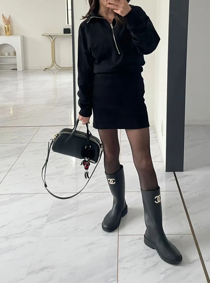 【ミニ裏毛ZIPUP2wayワンピース(100184)(sd0067)】メール便OK