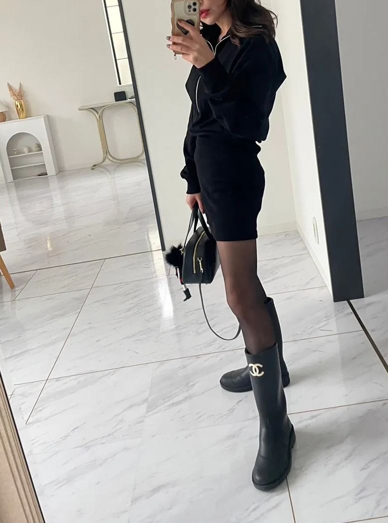 【ミニ裏毛ZIPUP2wayワンピース(100184)(sd0067)】メール便OK