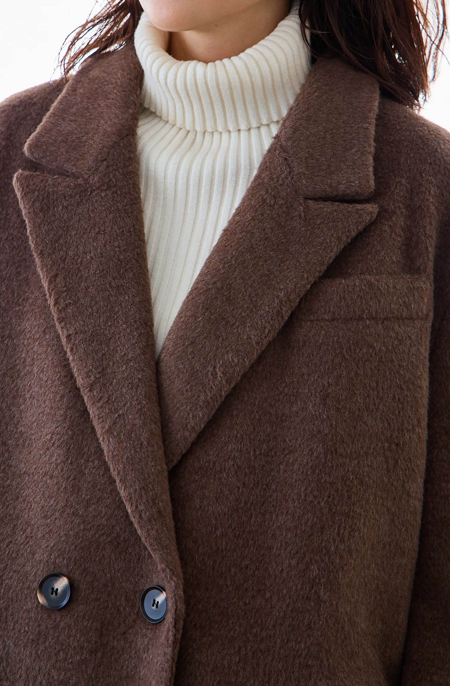 えりか様みく様コラボ【シャギー テーラードオーバーコート(kbm593)】メール便OK