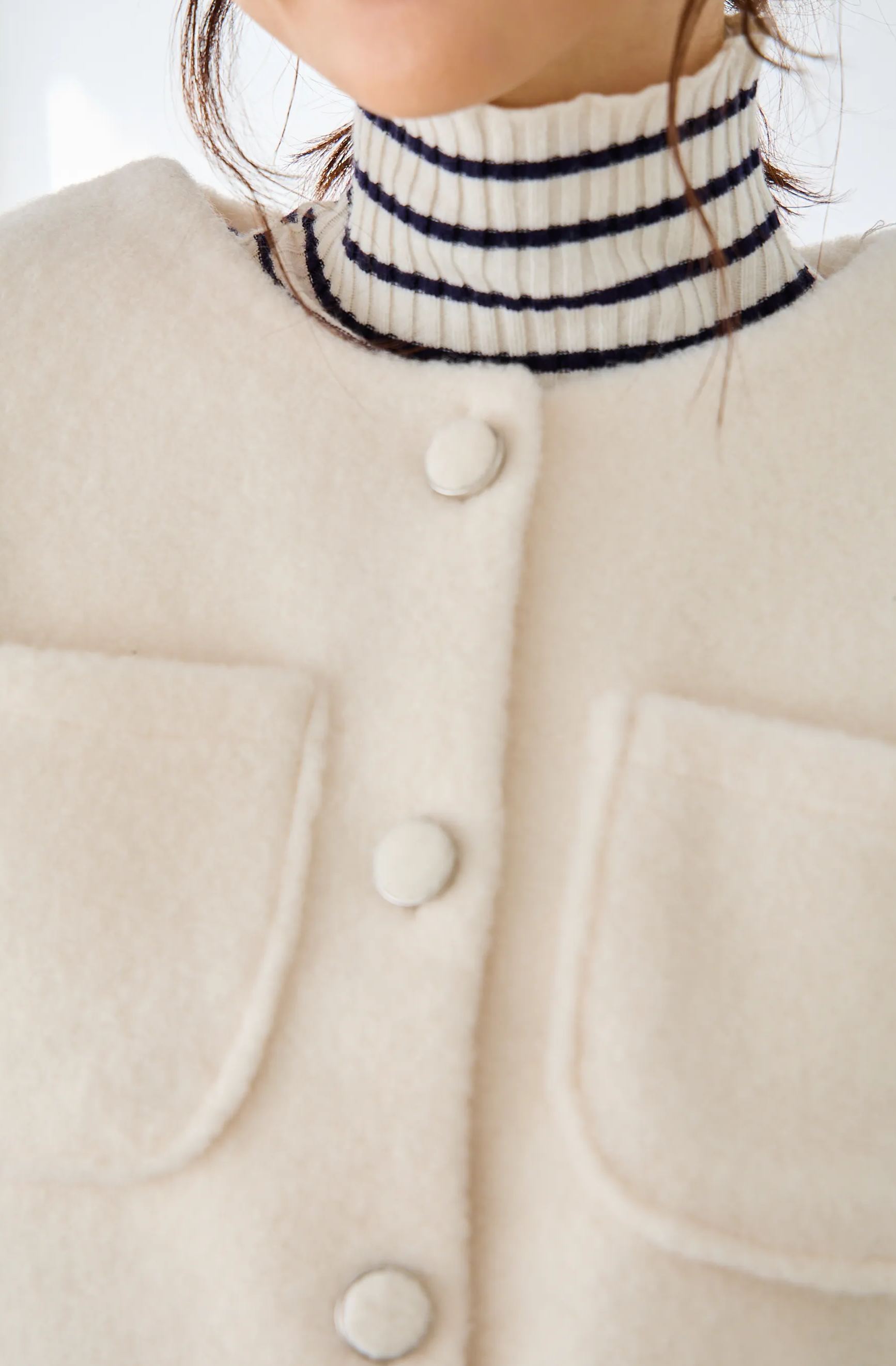 【ふわもこジャケットトップス(kk0001)】TH