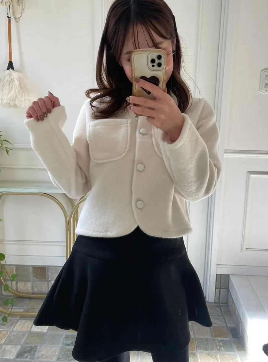 【ふわもこジャケットトップス(kk0001)】TH