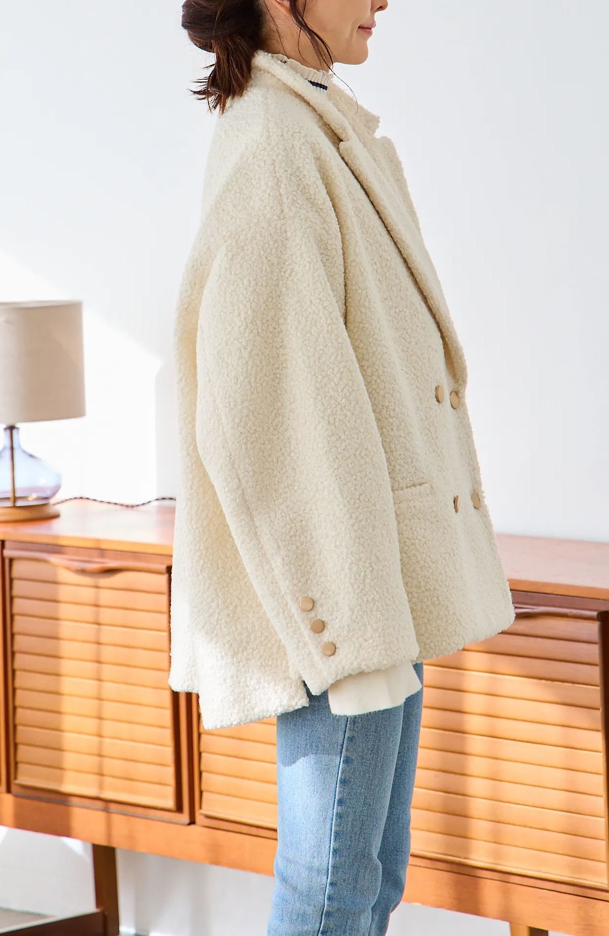 【ブークレー　オーバーサイズジャケットコート(kbm590)】メール便OK