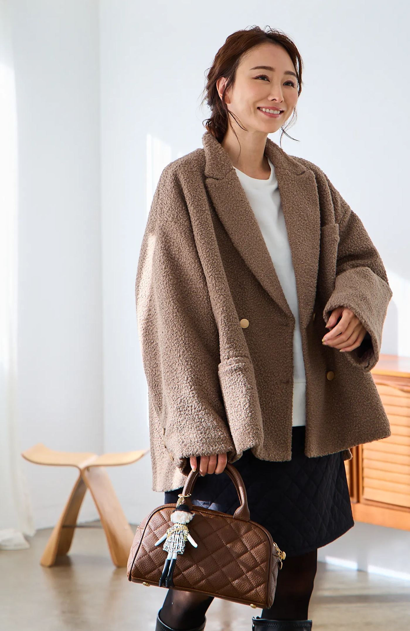 【ブークレー　オーバーサイズジャケットコート(kbm590)】メール便OK